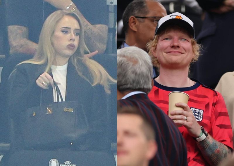 Obuzeti nogometnim ludilom: Ed Sheeran i Adele 'gubili živce' na utakmici