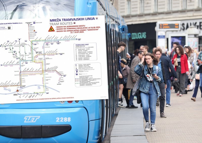 Tramvaji neće voziti kroz centar i zapad Zagreba: ZET objavio obilazne pravce