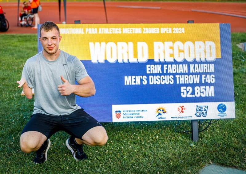 Hrvat Erik Fabian Kaurin postavio svjetski rekord u bacanju diska