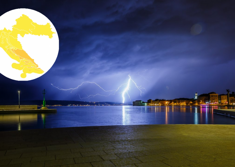 Narančasti meteoalarm prijeti trima regijama, u Istri je već krenulo
