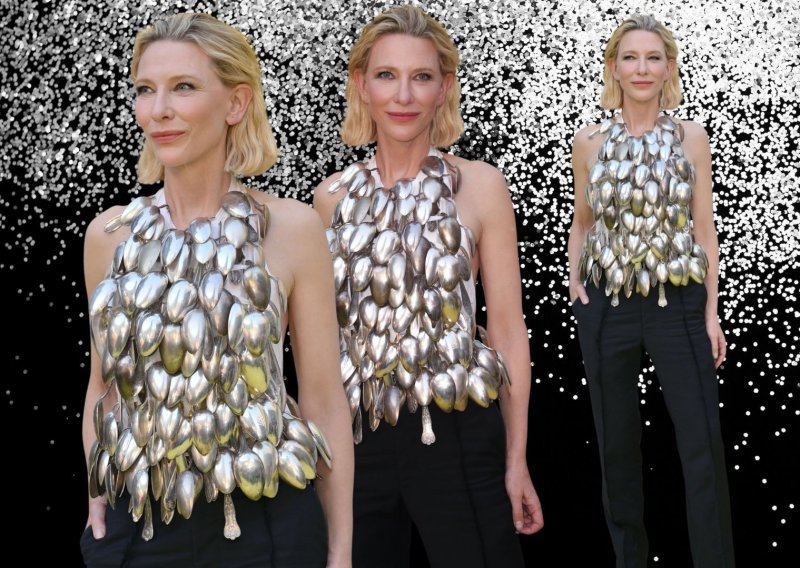 Cate Blanchett ima fantastičan stajling: Da, dobro vidite, ona nosi top napravljen od - žlica