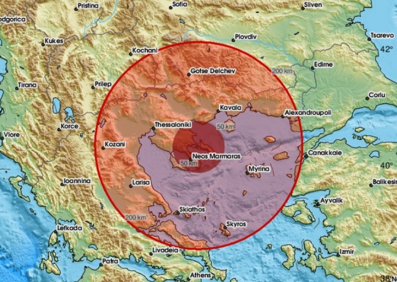 Snažan potres zatresao Grčku, epicentar u Egejskom moru