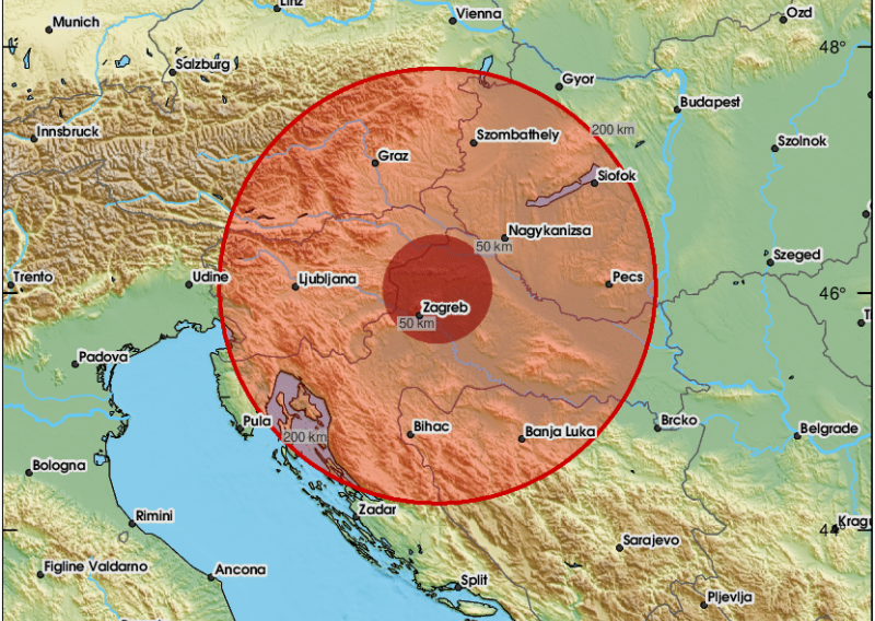 Prilično jak potres sjeverno od Križevaca: 'Užas, zagrmilo i cijela se kuća tresla. Kao da je bomba eksplodirala'