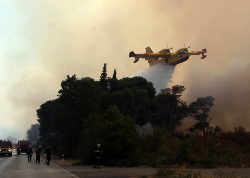 Požar kod Buja gasilo 30-ak vatrogasaca i dva kanadera