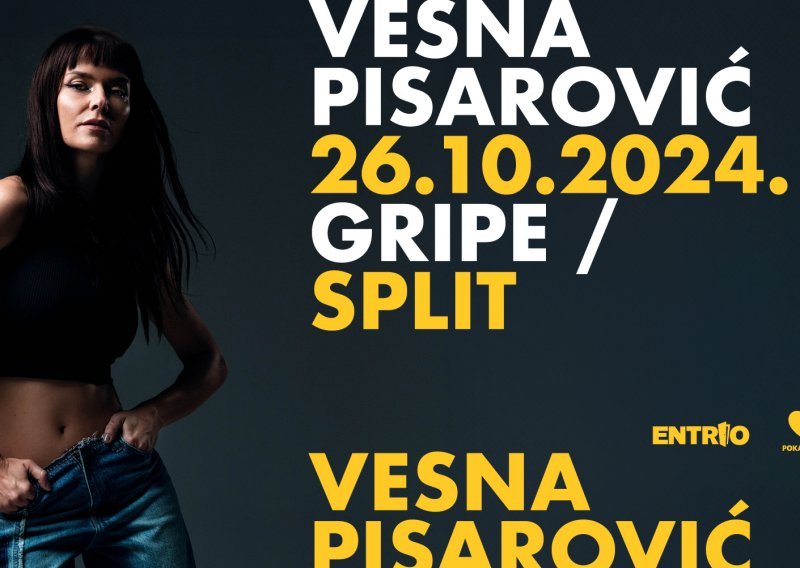 Vesna Pisarović 26.10. stiže na splitske Gripe: 'Ovaj koncert je kruna moje karijere!'