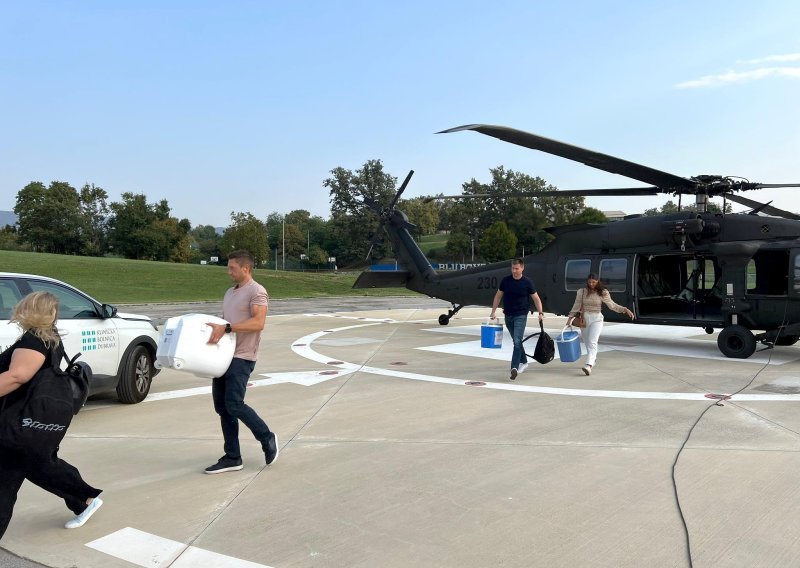 Helikopterom Black Hawk prevezeno srce za transplantaciju iz Zadra u Zagreb