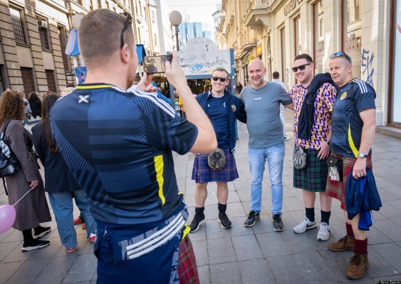 Navijači Škotske okupirali Zagreb pred utakmicu Lige nacija