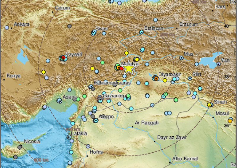 Snažan potres zatresao istočnu Tursku, osjetio se u Siriji i Iraku