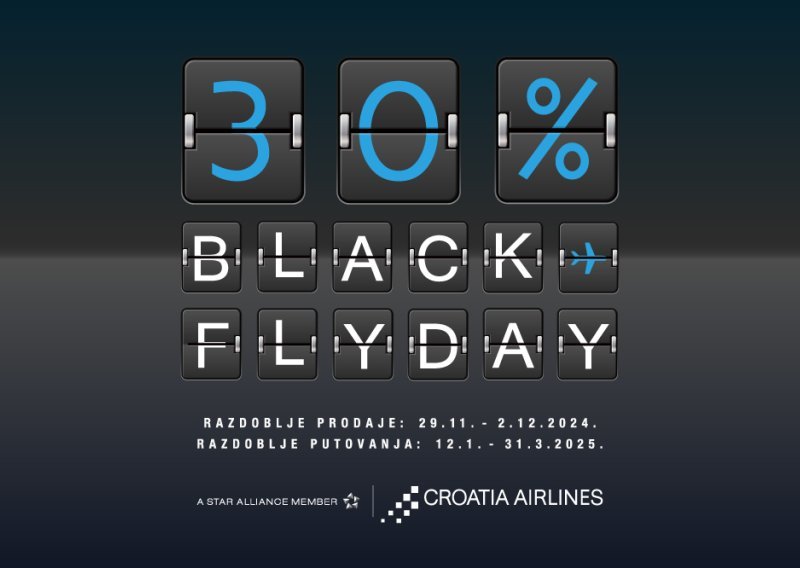 Black Friday s Croatia Airlinesom – savršena prilika za planiranje putovanja!