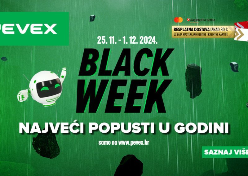 Black Week je stigao na www.pevex.hr!