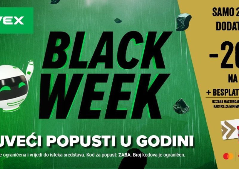 BLACK WEEK akcija na www.pevex.hr