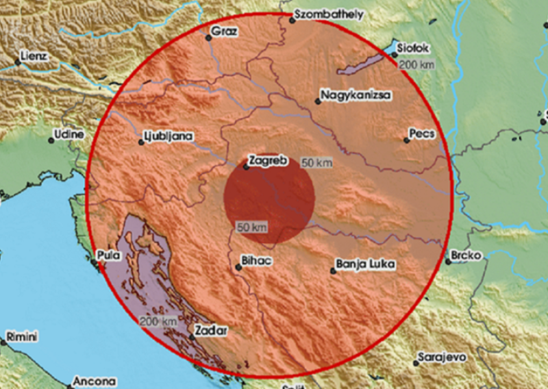 Dva potresa zaredom zatresla središnju Hrvatsku