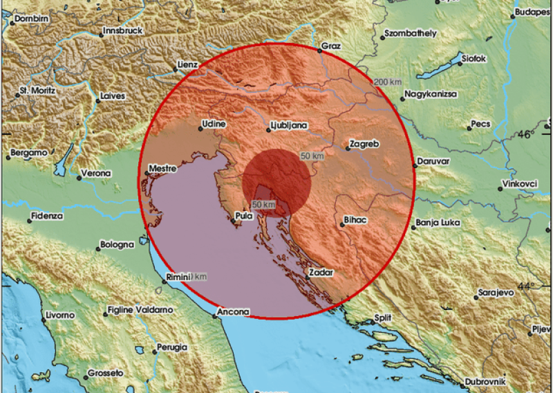 Dva potresa zatresla riječko područje, epicentar kod Zlobina