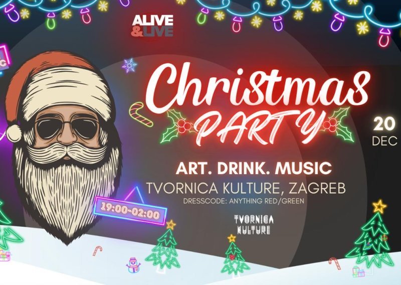 Alive&Live priprema Christmas Party - Art.Music.Drink u Tvornici Kulture