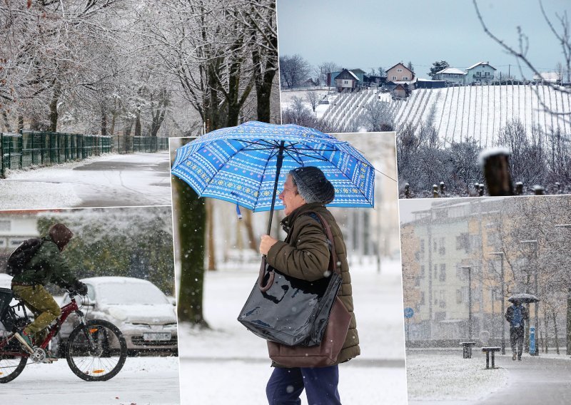 Gusti snijeg diljem zemlje, na obali nevrijeme. HAK i DHMZ izdali upozorenja