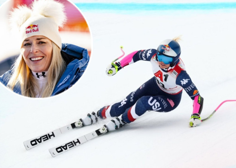 Lindsey Vonn pala na treningu spusta u Cortini