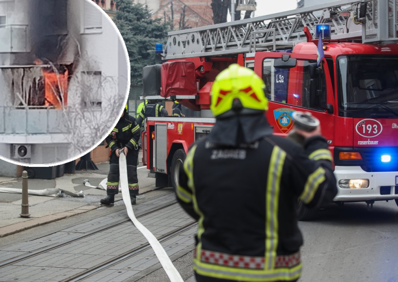 Eksplozija i požar u zagrebačkoj Dubravi: 'Cijeli stan je izgorio'