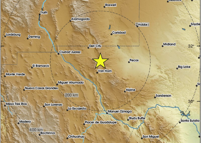 Potres od 5,2 stupnja pogodio zapadni Teksas