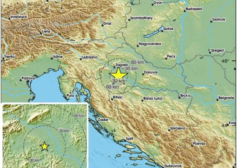 Potres kod Siska: 'Pomaknuo me s kreveta'