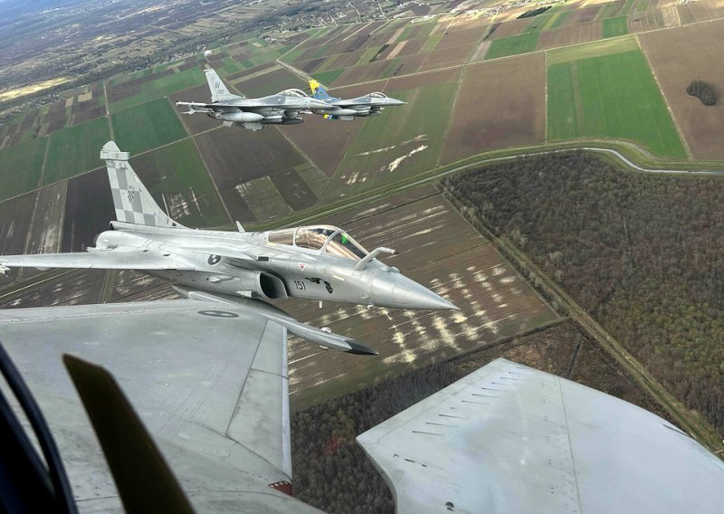 Spektakularne zračne snimke: Hrvatski Rafalei i američki F-16 zajedno u letačkoj akciji