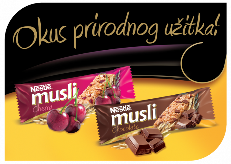 Darujemo vam ukusne Nestlé MUSLI žitne pločice!