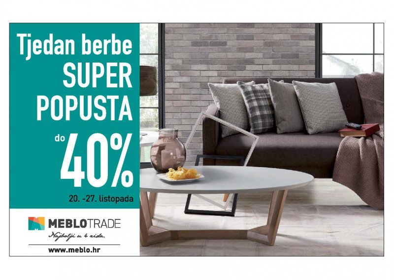 Meblo Trade - tjedan berbe super popusta do čak -40%