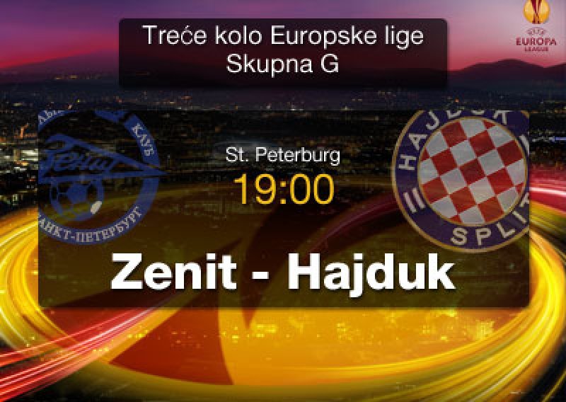 Zenit bez teškoća pobijedio Hajduk