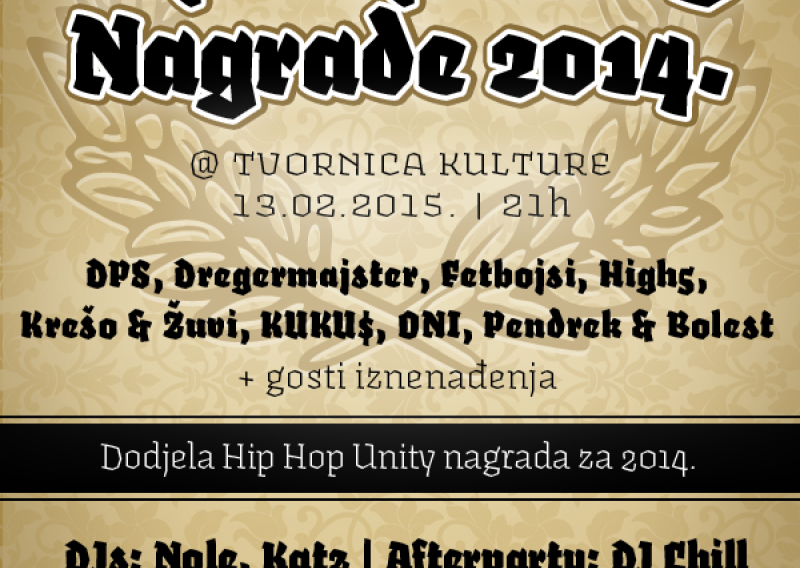 Dodjela 'Hip hop Oskara' u Tvornici kulture