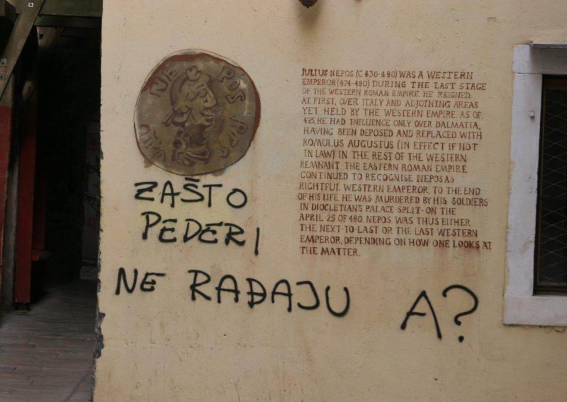 Serija homofobnih grafita u Splitu