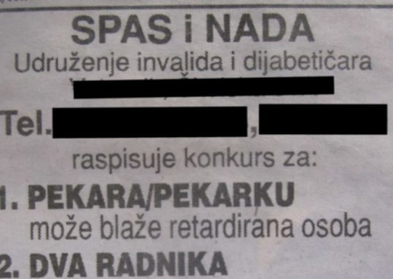 Traže 'blaže retardiranu osobu' za posao?!