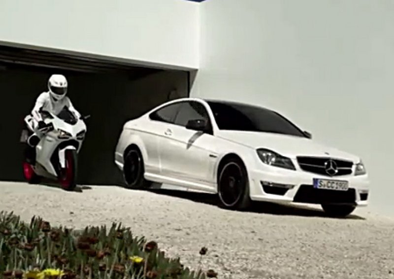 Mercedes tvrdi da je C63 AMG brži od Ducatija 848 EVO