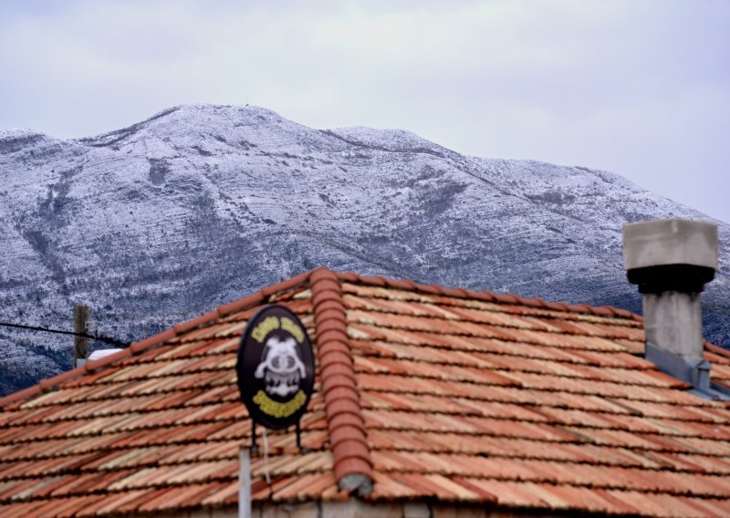 Prvi snijeg na dubrovačkom području