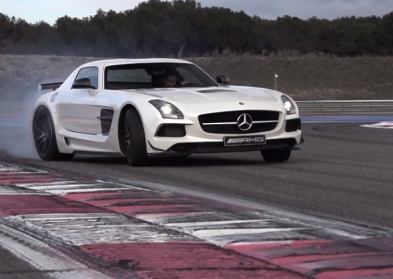 Pogledajte kako SLS AMG Black Series proždire gume