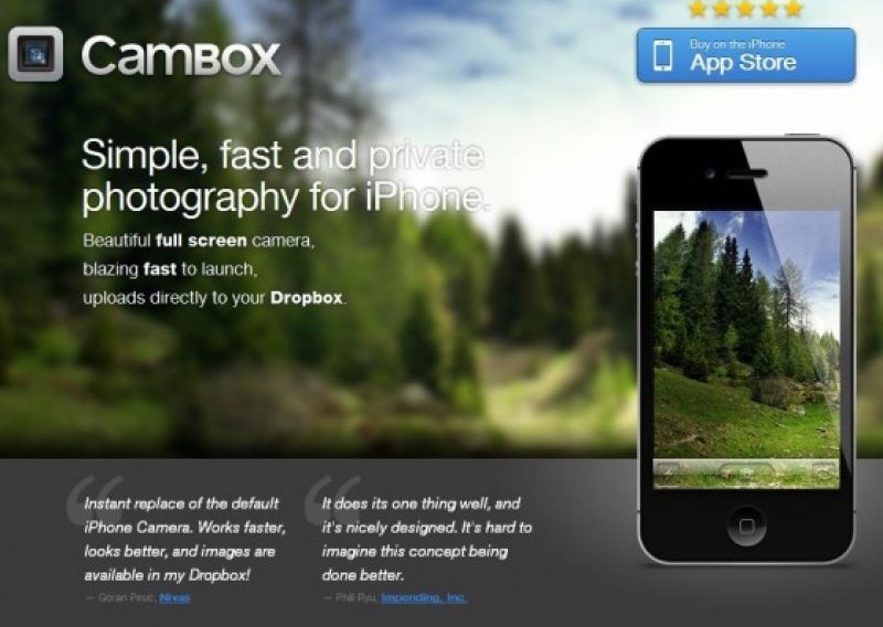 Cambox - savršena fotoaplikacija za korisnike Dropboxa