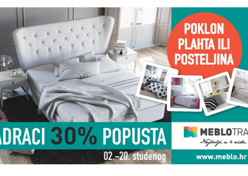 Meblo Trade – 30% popusta na ortopedske madrace uz plahtu ili posteljinu gratis