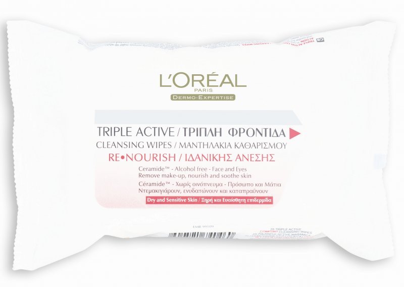 L'Oréal Paris Triple Active maramice za čišćenje lica