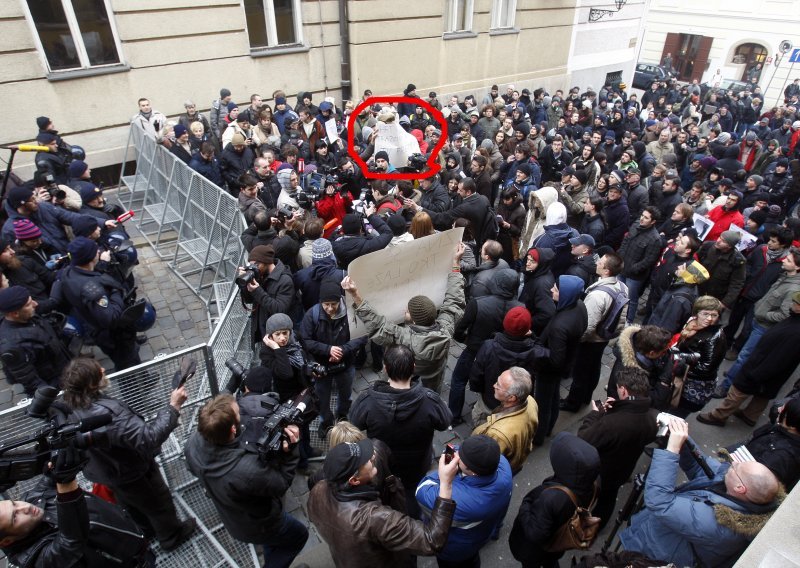 Anti-government protest rally held in Zagreb