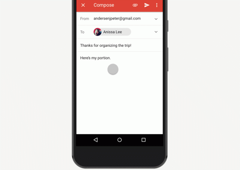 Odsad je moguće slati novac i Gmailom na Androidu