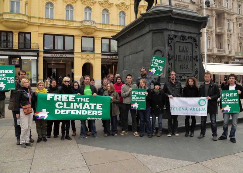 Održan skup solidarnosti sa zatočenim aktivistima Greenpeacea