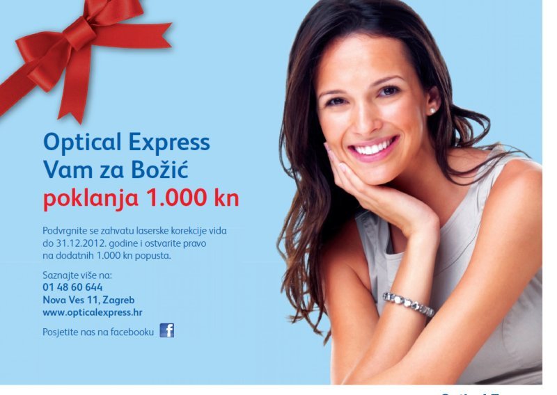 Optical Express Vam za Božić poklanja 1.000 kn!