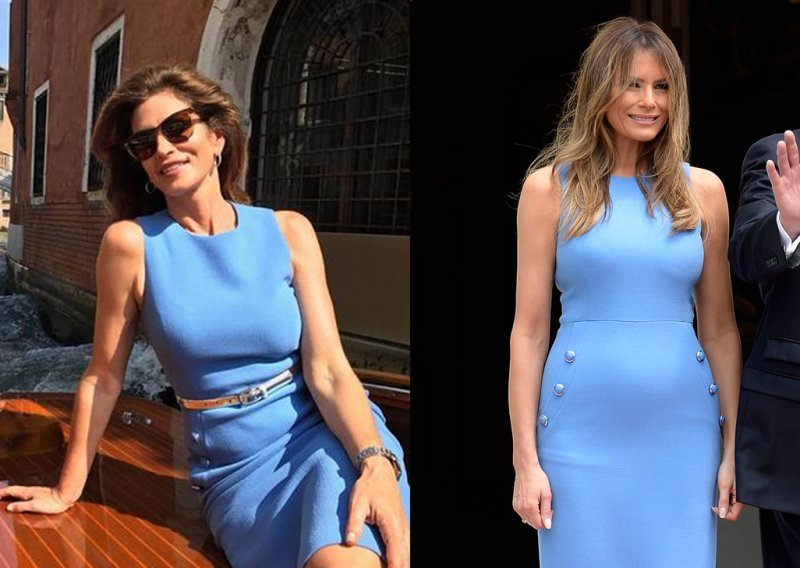 Melania Trump i Cindy Crawford u istoj haljini koja ljubi obline