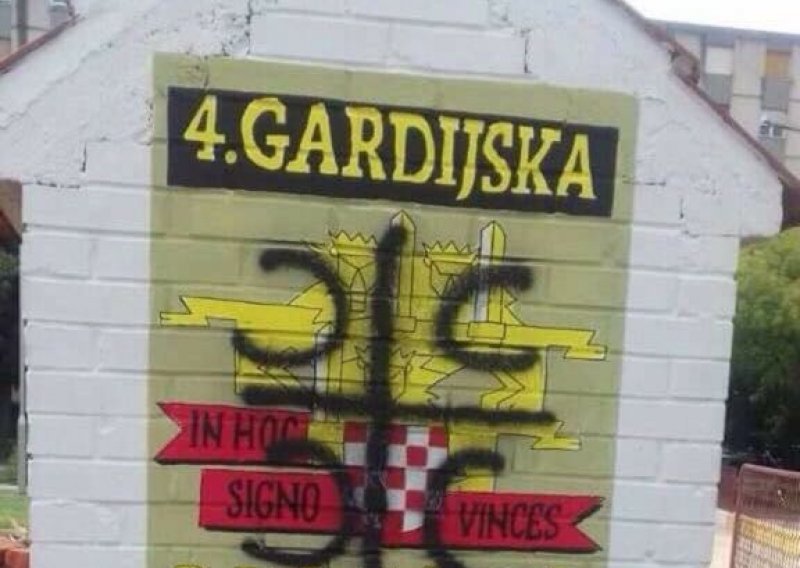 Ćirilicom na braniteljski grafit, reagirali veterani i Torcida