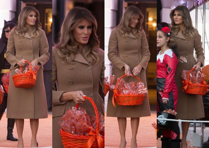 Dobro raspoložena Melania Trump osvaja elegancijom u jesenskom stajlingu