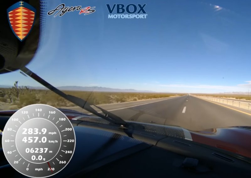 457 km/h po običnoj cesti! Evo kako to izgleda iz prve ruke