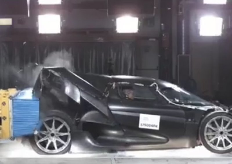 I 2 milijuna eura vrijedni hiperautomobili moraju proći crash test, zar ne?