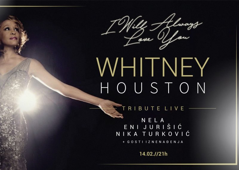 Najveći hitovi Whitney Houston uživo u Johann Francku na Valentinovo