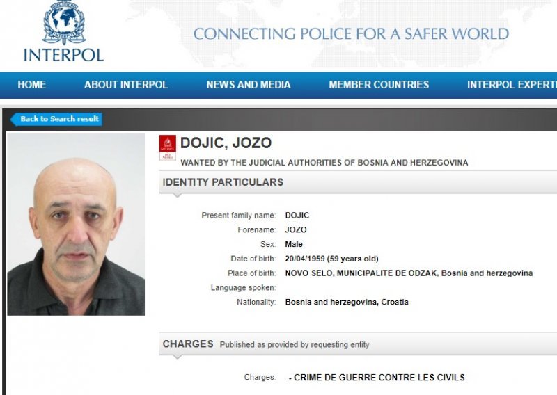 Jeste li vidjeli ovog pripadnika HVO-a? Traži ga Interpol