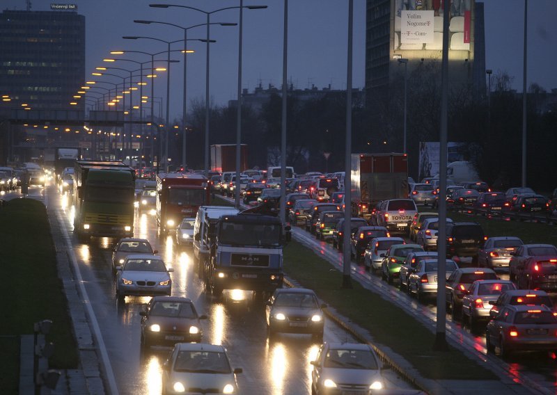 Gužve u prometu na području Zagreba