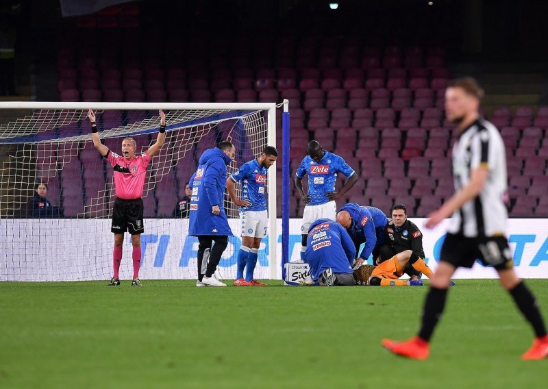 Teške posljedice za Napolijevog golmana uoči najvažnijih utakmica sezone