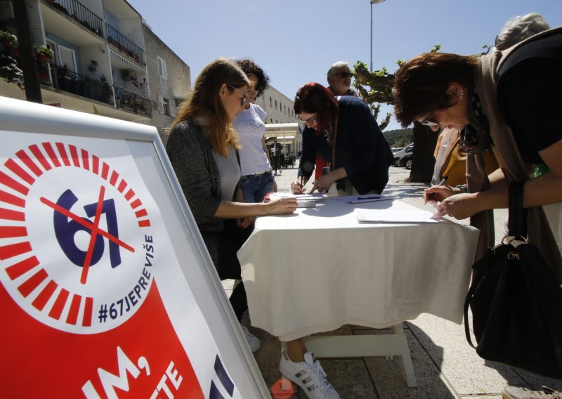 Objavljene brojke: Za referendum o mirovinama skupljeno 306.744 potpisa